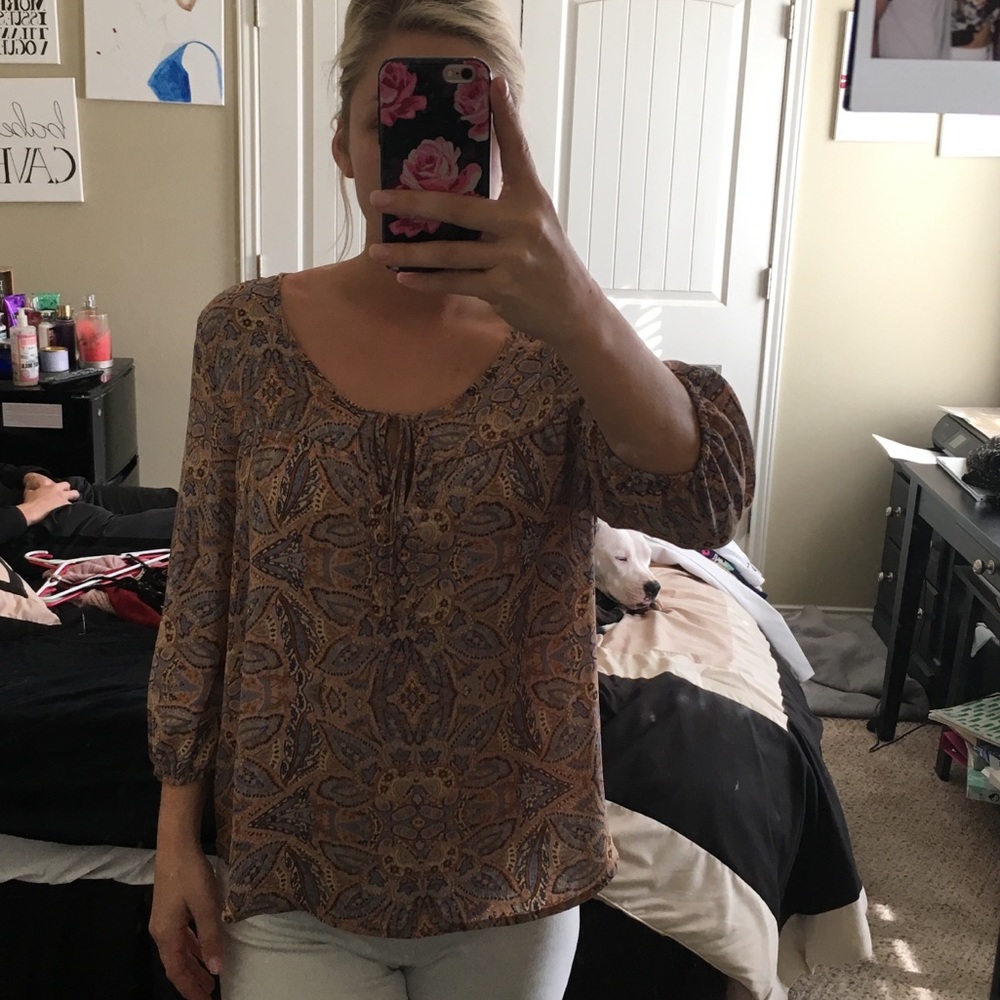 Dressy long sleeve top